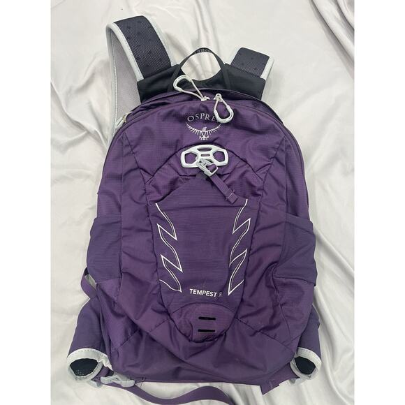 Osprey Tempest Jr Girls Youth Backpack AirScape Purple Hiking Camping School EUC - Picture 2 of 5